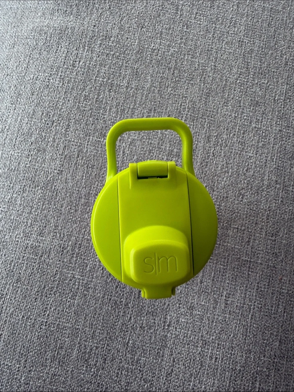 Baseball Lifestyle 101 - Kids Pink Water Bottle with Neon Lime Flip Cap (SM)